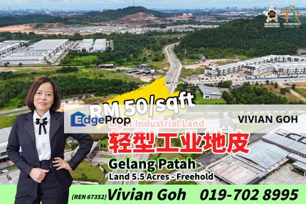 Gelang Patah Light Industrial Land For Sale, Johor, Gelang Patah