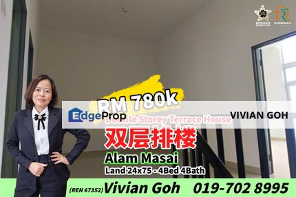 Alam Masai Double Storey Terrace House For Sale, Johor, Masai