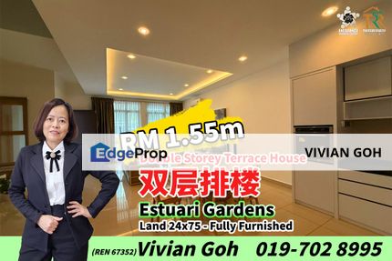 Estuari Gardens Double Storey Terrace House For Sale, Johor, Nusajaya