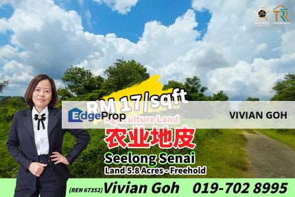 Seelong Agriculture Land For Sale, Johor, Senai