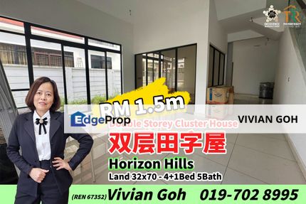 Horizon Hills Double Storey Cluster House For Sale, Johor, 