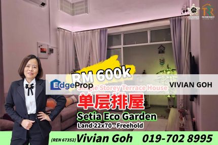 Setia Eco Garden Single Storey Terrace House For Sale, Johor, Gelang Patah
