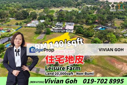 Leisure Farm Bungalow Land For Sale, Johor, Gelang Patah