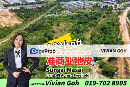 Sungai Masai Commercial Zone Land For Sale, Johor, Masai