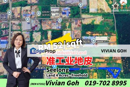 Seelong Zone Industrial Land For Sale, Johor, Senai