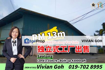 Seelong - Detached Factory For Sale, Johor, Senai