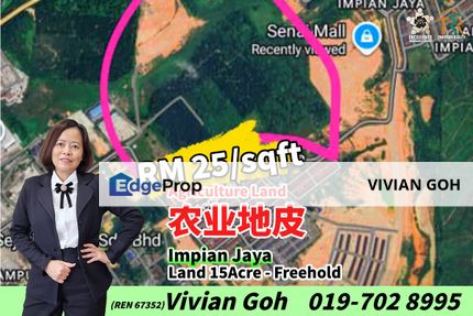 Impian Jaya Agriculture Land For Sale, Johor, Senai