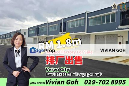Vervo City - Terrace Factory For Sale, Johor, Kulai