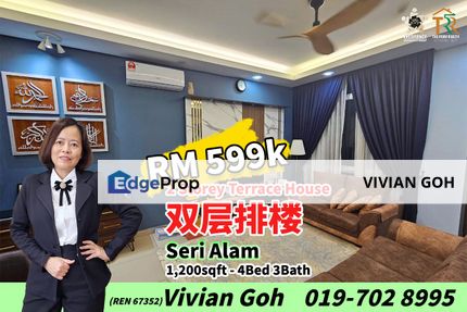Seri Alam - 2 Storey Terrace House For Sale, Johor, Masai