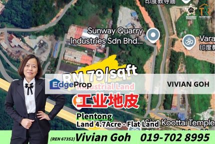 Plentong Industrial Land For Sale, Johor, Masai