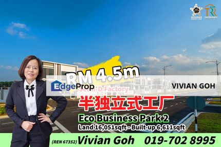 Eco Business Park 2 - Semi-D Factory For Sale, Johor, Senai