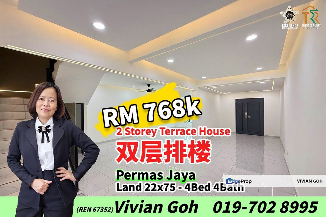Permas Jaya - 2 Storey Terrace House For Sale for Sale @RM768,000 By ...