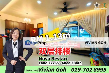 Nusa Bestari - 2 Storey Terrace House For Sale, Johor, Skudai