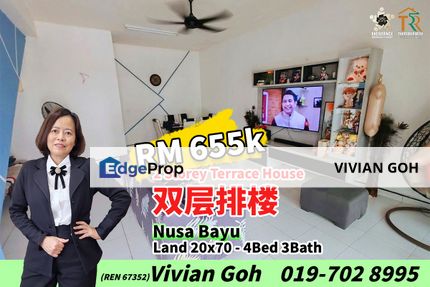 Nusa Bayu - 2 Storey Terrace House For Sale, Johor, Nusajaya