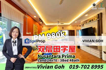 Nusantara Prima - 2 Storey Cluster House For Sale, Johor, Gelang Patah