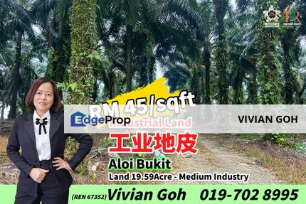 Aloi Bukit Industrial Land For Sale, Johor, Kulai