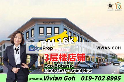 Eco Botanic - 3 Storey Shop For Rent, Johor, 