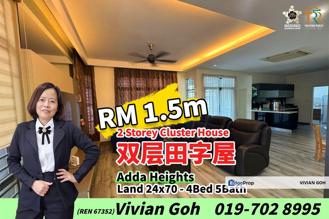 Adda Heights - 2 Storey Cluster House For Sale for Sale @RM1,500,000 By ...