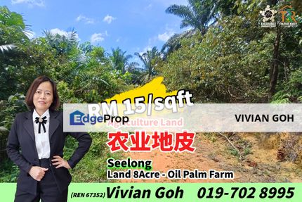 Seelong Agriculture Land For Sale, Johor, Senai
