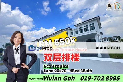 Eco Tropics - 2 Storey Terrace House For Sale, Johor, Masai
