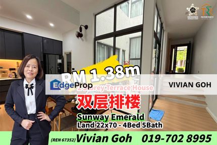 Sunway Emerald - 2 Storey Terrace House For Sale, Johor, 