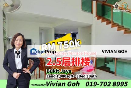 Bukit Jaya - 2.5 Storey Terrace House For Sale, Johor, Ulu Tiram