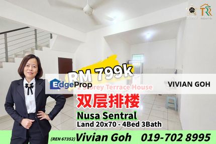 Nusa Sentral - 2 Storey Terrace House For Sale, Johor, 