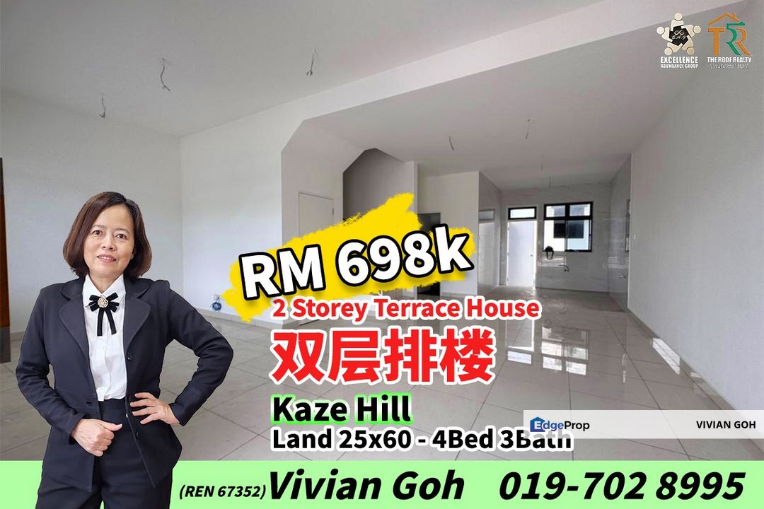 Kaze Hill - 2 Storey Terrace House For Sale, Johor, Ulu Tiram