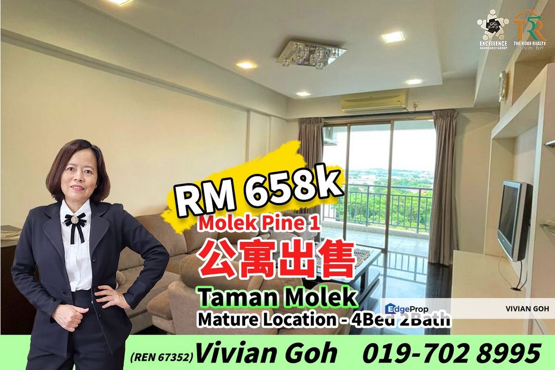 Molek Pine 1  Unit For Sale, Johor, Johor Bahru