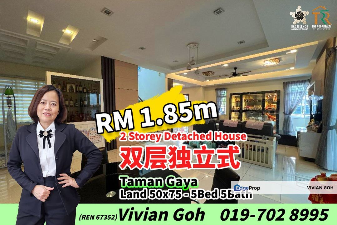 Taman Gaya - 2 Storey Detached House For Sale, Johor, Ulu Tiram