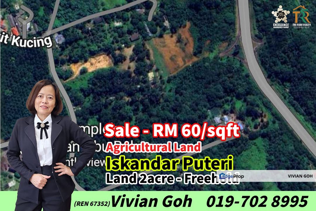 Iskandar Puteri Agricultural Land For Sale, Johor, Nusajaya