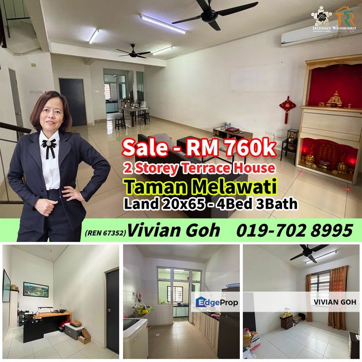Taman Melawati - 2 Storey Terrace House For Sale, Johor, Skudai