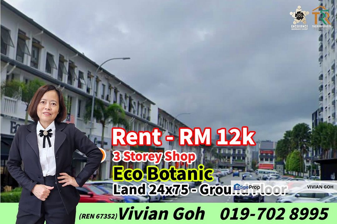Eco Botanic - 3 Storey Shop For Rent, Johor, 