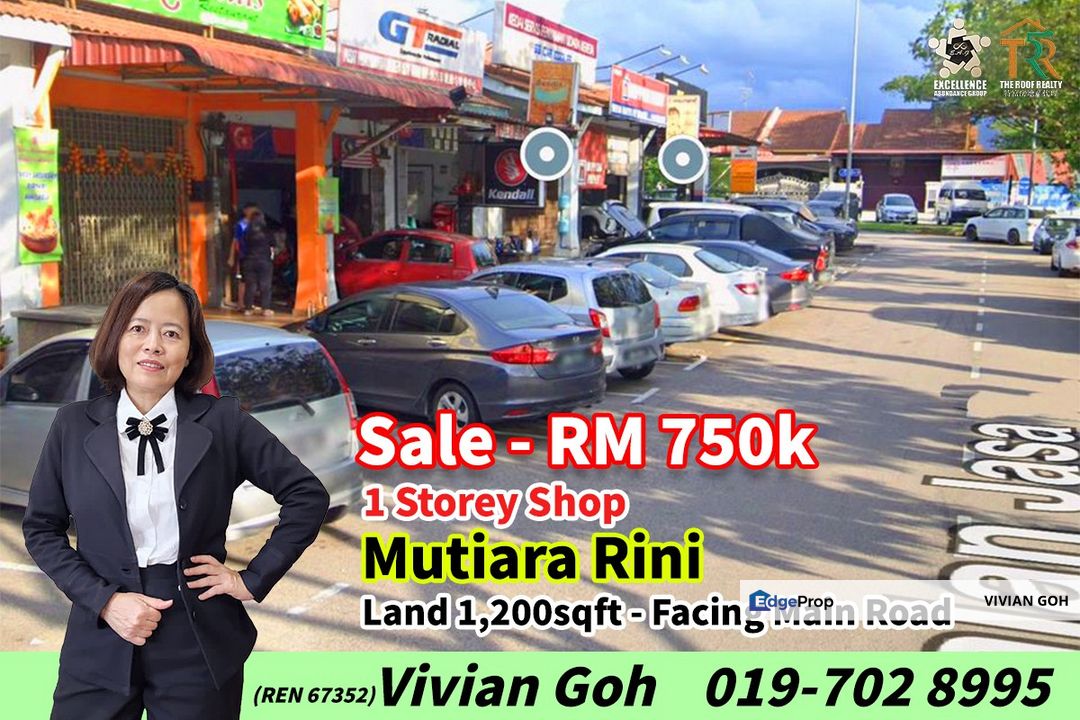 Mutiara Rini - 1 Storey Shop For Sale for Sale @RM750,000 By VIVIAN GOH ...