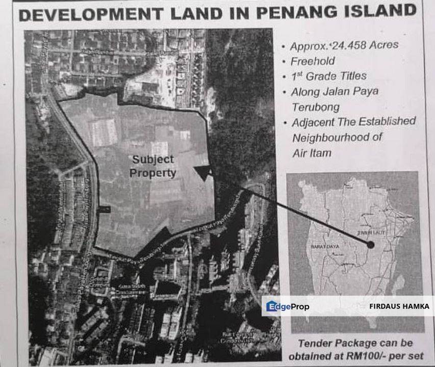 DEVELOPMENT LAND IN PENANG ISLAND, Penang, Relau