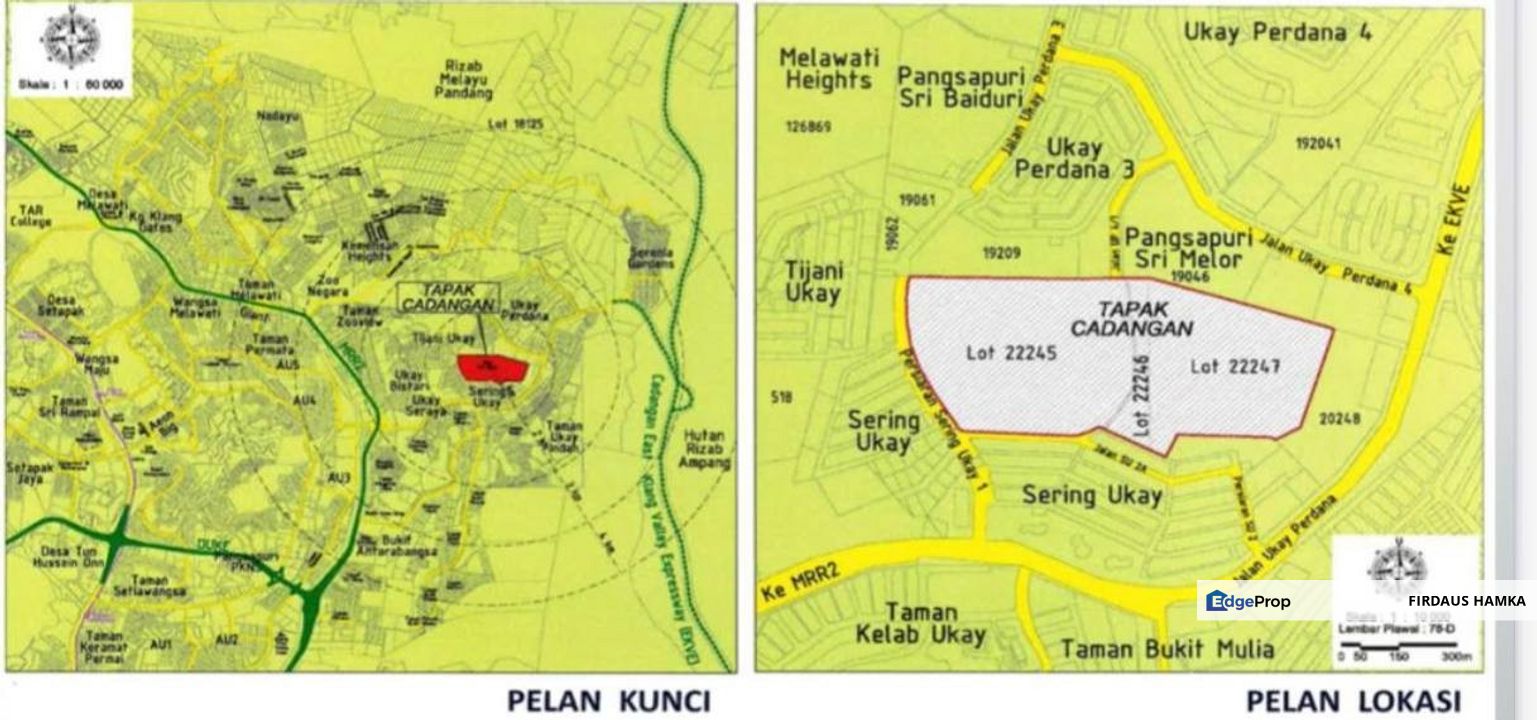 FOR SALE — PRIME FREEHOLD LAND @ SERING UKAY
 DEVELOPMENT LAND WITH KM APPROVAL, Kuala Lumpur, Gombak