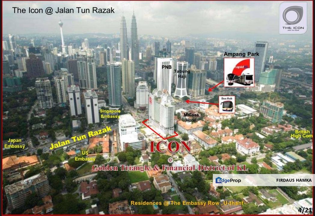 FOR SALE EAST WING, THE ICON TOWER, JALAN TUN RAZAK, Kuala Lumpur, KL City