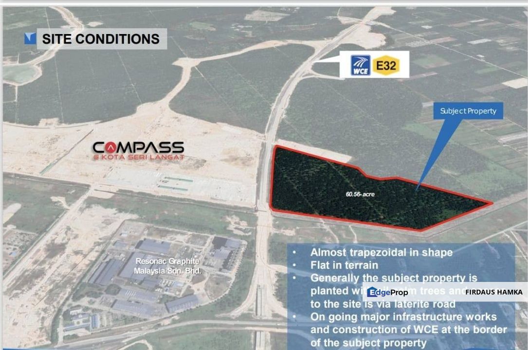 60.56 ACRES FREEHOLD INDUSTRIAL LAND
Seri Langat, Kuala Langat, Selangor
, Selangor, Telok Panglima Garang