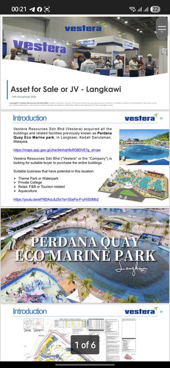 VESTERA'S ASSET BUILDING/PERDANA QUAY ECO MARINE FOR SALE OR JOINT VENTURE (BUSINESS OPPORTUNITIES), Kedah, Langkawi