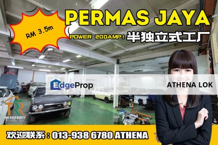 Permas Jaya - Semi-D Factory For Sale, Johor, Masai