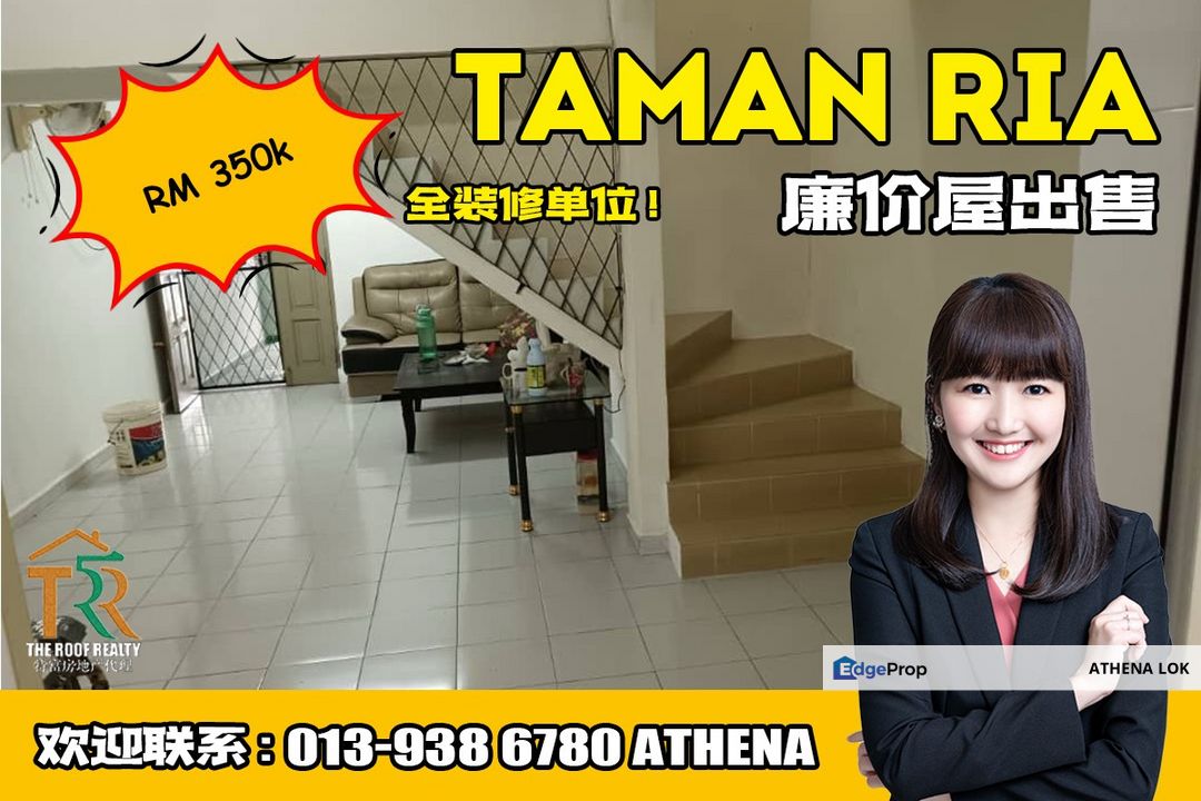 Taman Ria - 2 Storey Low-Cost House For Sale, Johor, Plentong