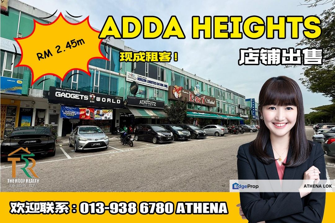 Adda Heights - 3 Storey Shop For Sale for Sale @RM2,450,000 By ATHENA ...