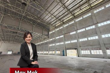 Detached Factory Warehouse Merlimau Industrial Park Melaka High Ceiling Big Land for Sale