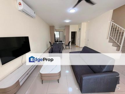 Eco Tropics Aranya Kota Masai Pasir Gudang Permas Jaya Double Storey Terrace House Fully Furnished For Rent , Johor, Masai