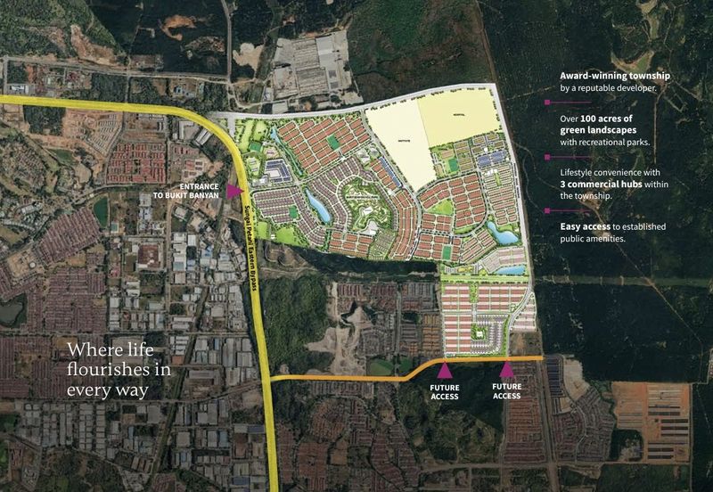 Meera Grand Bukit Banyan Double Storey Semi Detached House For Sale