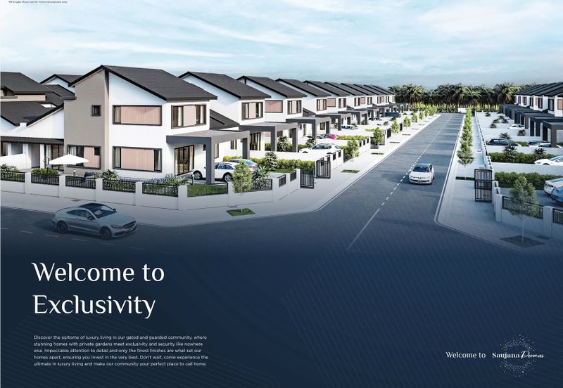 Permai Taman Saujana Double Storey Cluster House For Sale