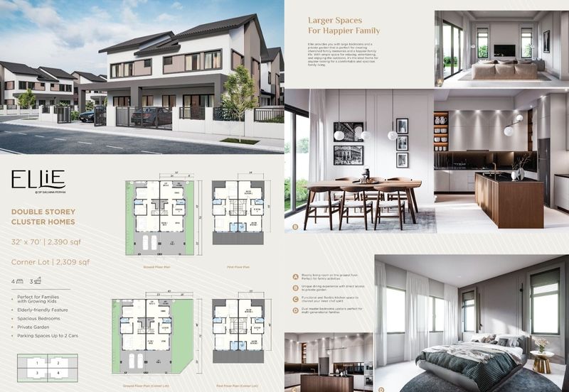 Permai Taman Saujana Double Storey Cluster House For Sale