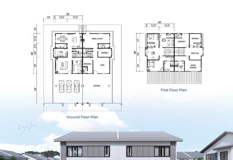 Sylvia Taman Saujana 2 Storey Semi Detached House for sale