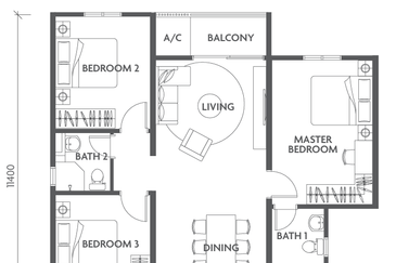 Eco Ceria, Eco Horizon Batu Kawan Service Apartment For Sale