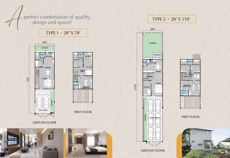 Taman Lang Aman Bandar Amanjaya Double Storey Terraced House For Sale